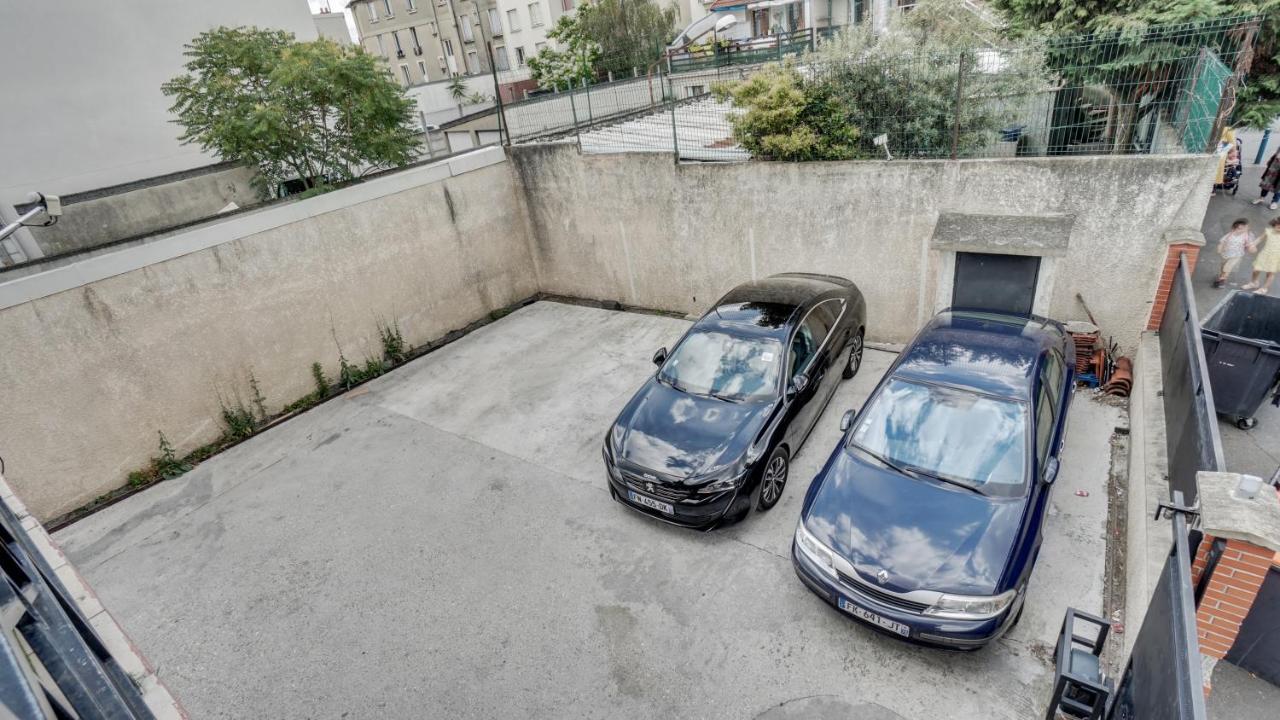 Апартаменты Chic Apart With Parking Near Paris Обервилье Экстерьер фото