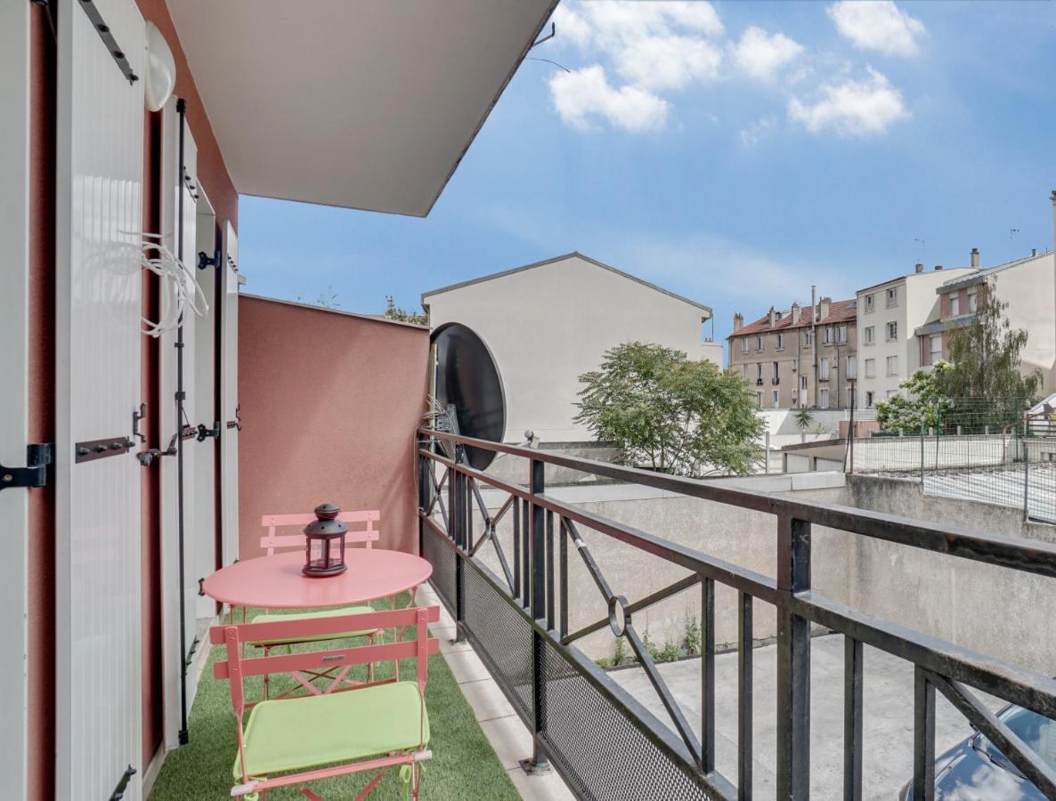 Апартаменты Chic Apart With Parking Near Paris Обервилье Экстерьер фото